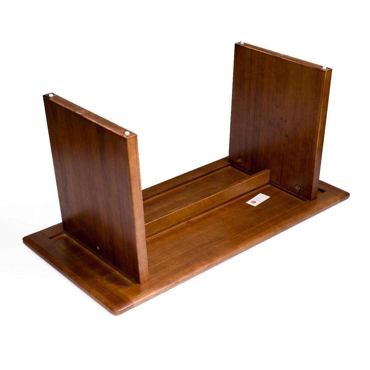 Alt View 4. Loheer - Loheer Solid Wood Dining Table, Walnut Rectangular Farmhouse Table for Four to Six People - Walnut.