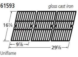 Replacement Part 61593 | Fits Music City Metals Models and more | Grill Cooking grids