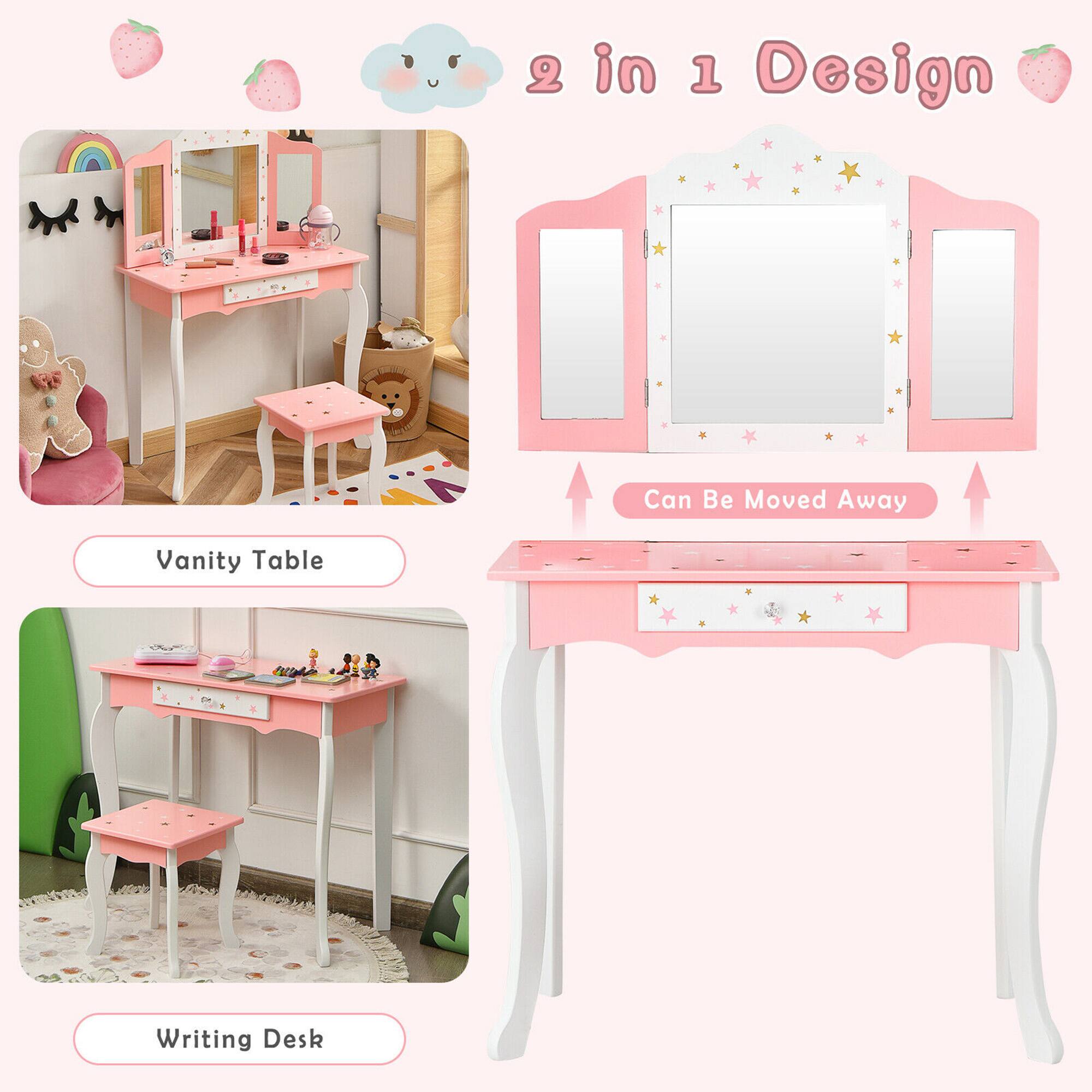 in 1 Design
Can Be Moved Away
Vanity Table
Writing Desk