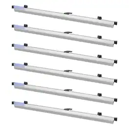 VEVOR - Blueprint Clamps, 30 Inches, Blueprint Hanging Clips Binding Strips, Aluminum Construction, Large Document Storage - Silver