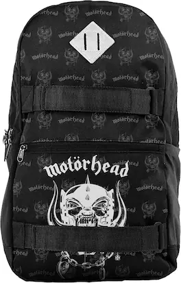 PopMarket - Motorhead - Rocksax - Motorhead - England Logo - Skate Bag with Deck Straps & Laptop Sleeve (Black) - Multicolor