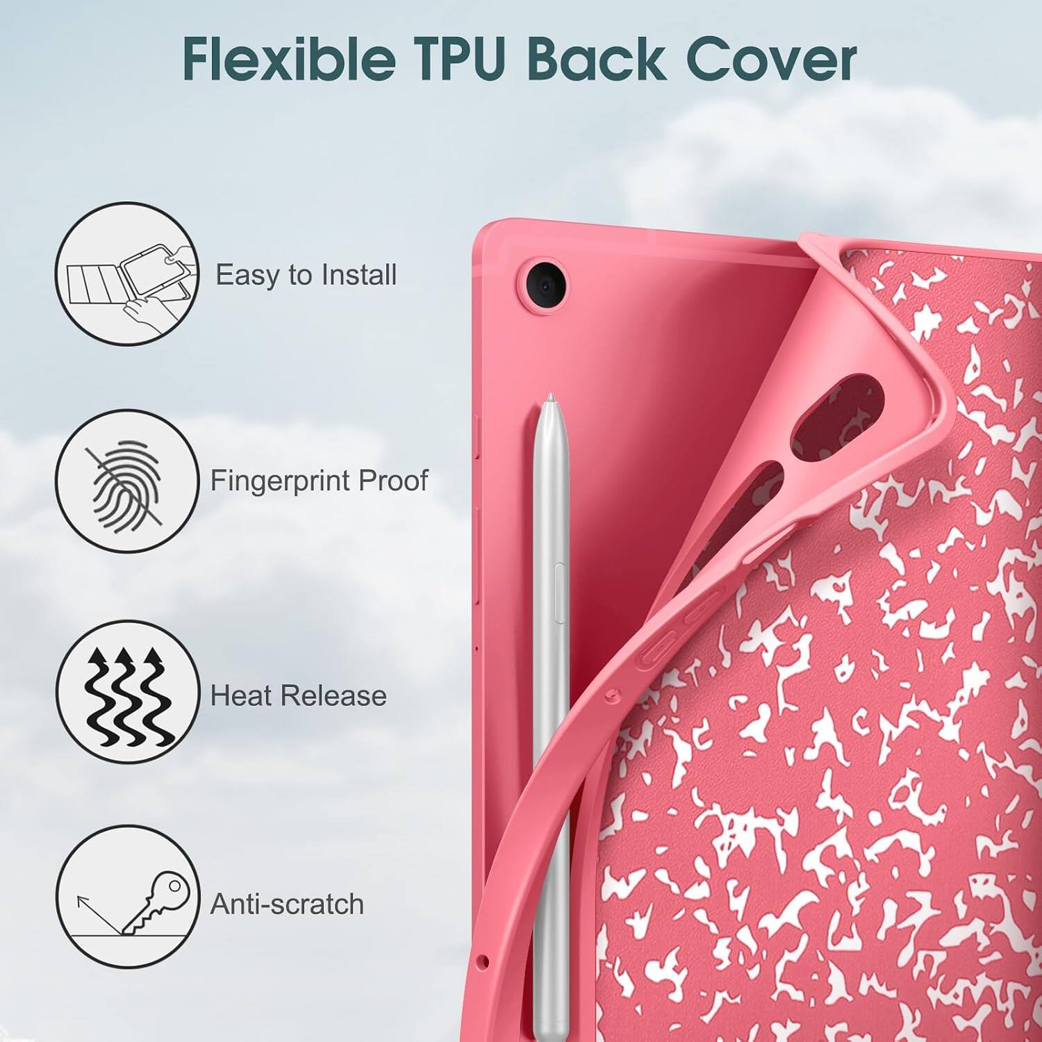 Flexible TPU Back Cover

- Easy to Install
- Fingerprint Proof
- Heat Release
- Anti-scratch