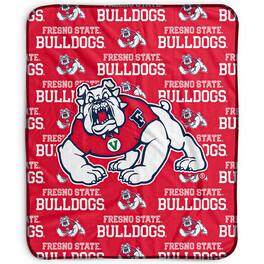Pegasus - Fresno State Bulldogs 50" x 60" Repeat Wordmark Fleece Blanket - Multicolor