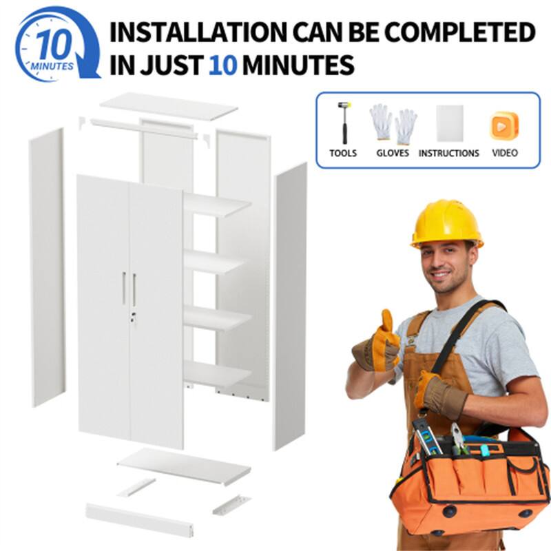 Installation can be completed in just 10 minutes. Tools, gloves, instructions, video.