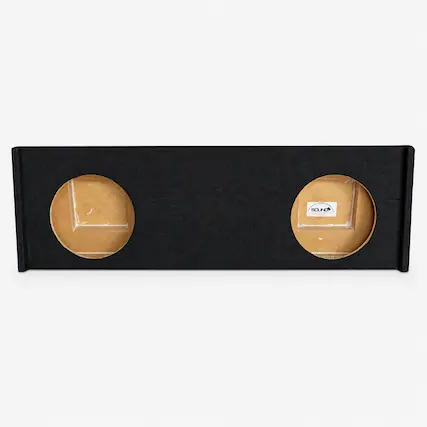 Front. SoundBox - SoundBox LCE-GC012/10D, Chevy Silverado / GMC Sierra Crew Cab Dual 10 Subwoofer Enclosure, 2008-2013.