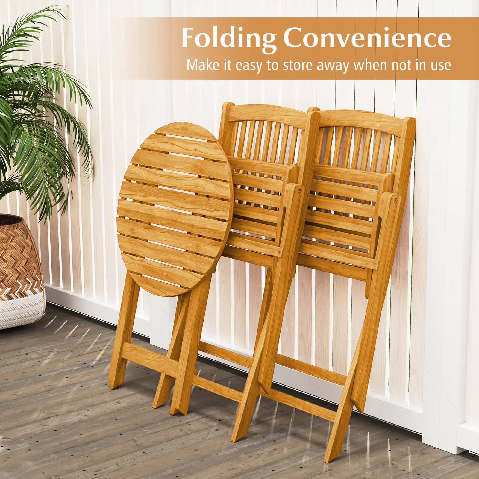 Folding Convenience  
Make it easy to store away when not in use