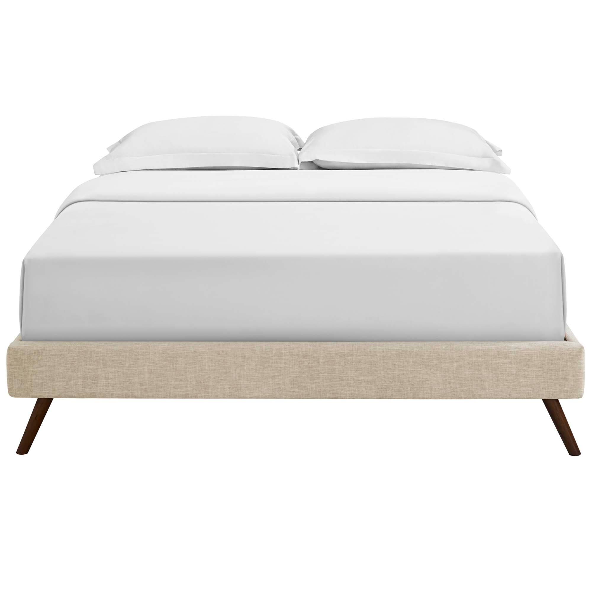 Alt View 1. Modway - Harlow Performance Velvet Full Platform Bed Frame - White.