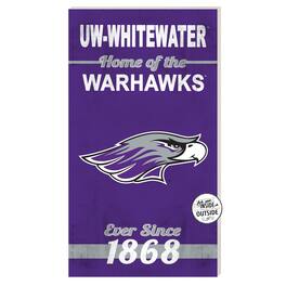 Jardine - Wisconsin-Whitewater Warhawks 11'' x 20'' Indoor/Outdoor Home Of The Sign - Purple