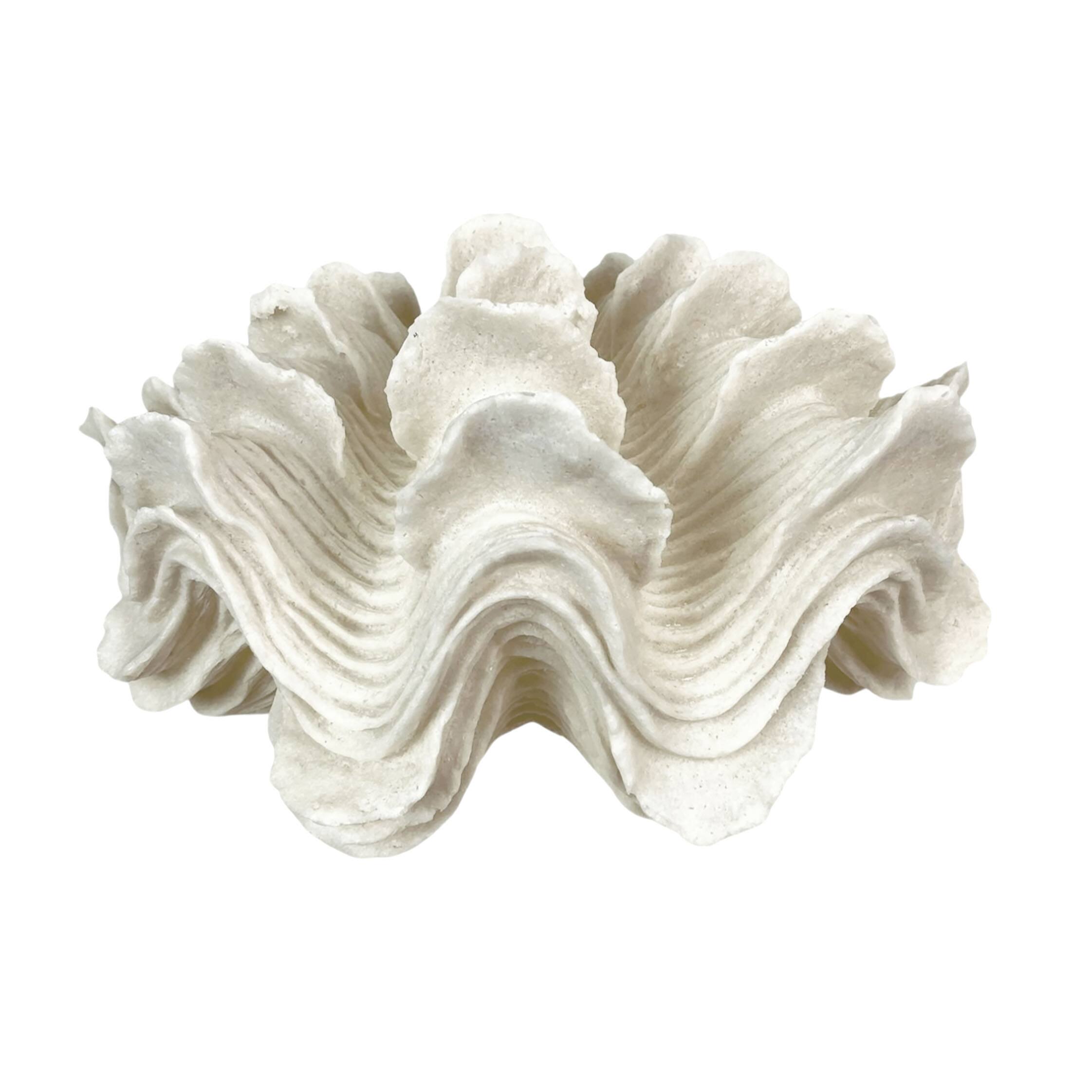 Alt View 1. Contrast Inc. - Squamosa Clam Accent Lamp Resin Shell Table Light 13" White Coastal Décor - White.