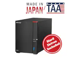 Buffalo Technology - BUFFALO LinkStation SoHo 720 2-Bay Professional Office NAS 8TB (2x4TB) with Hard Drives Included - Black