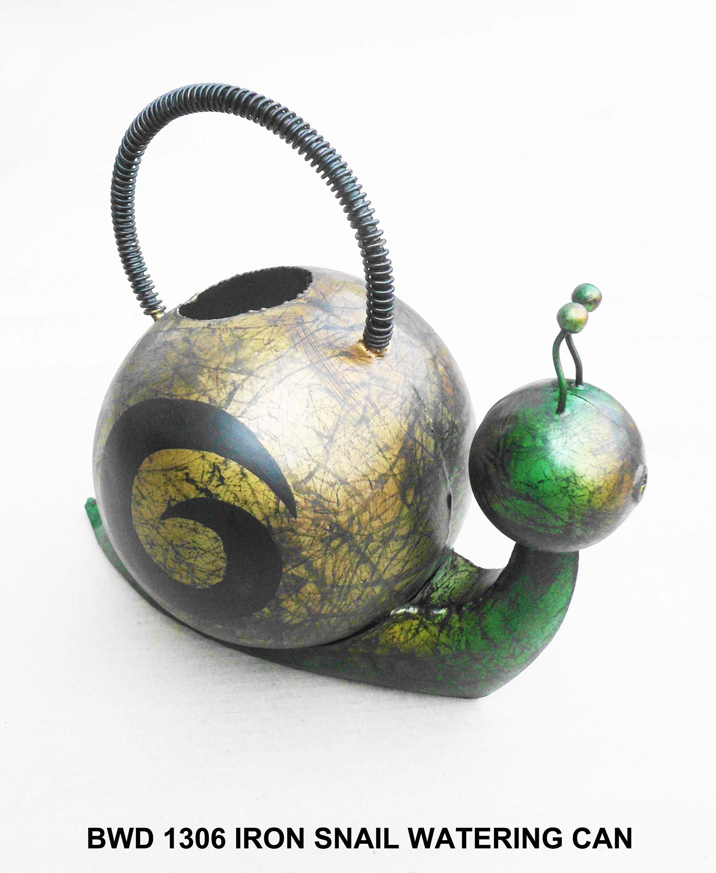 Dart - Iron Snail Watering Can - Brown