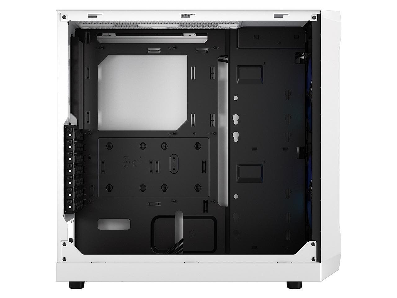 Fractal Design Focus 2 RGB White ATX mATX Mini ITX Clear Tinted