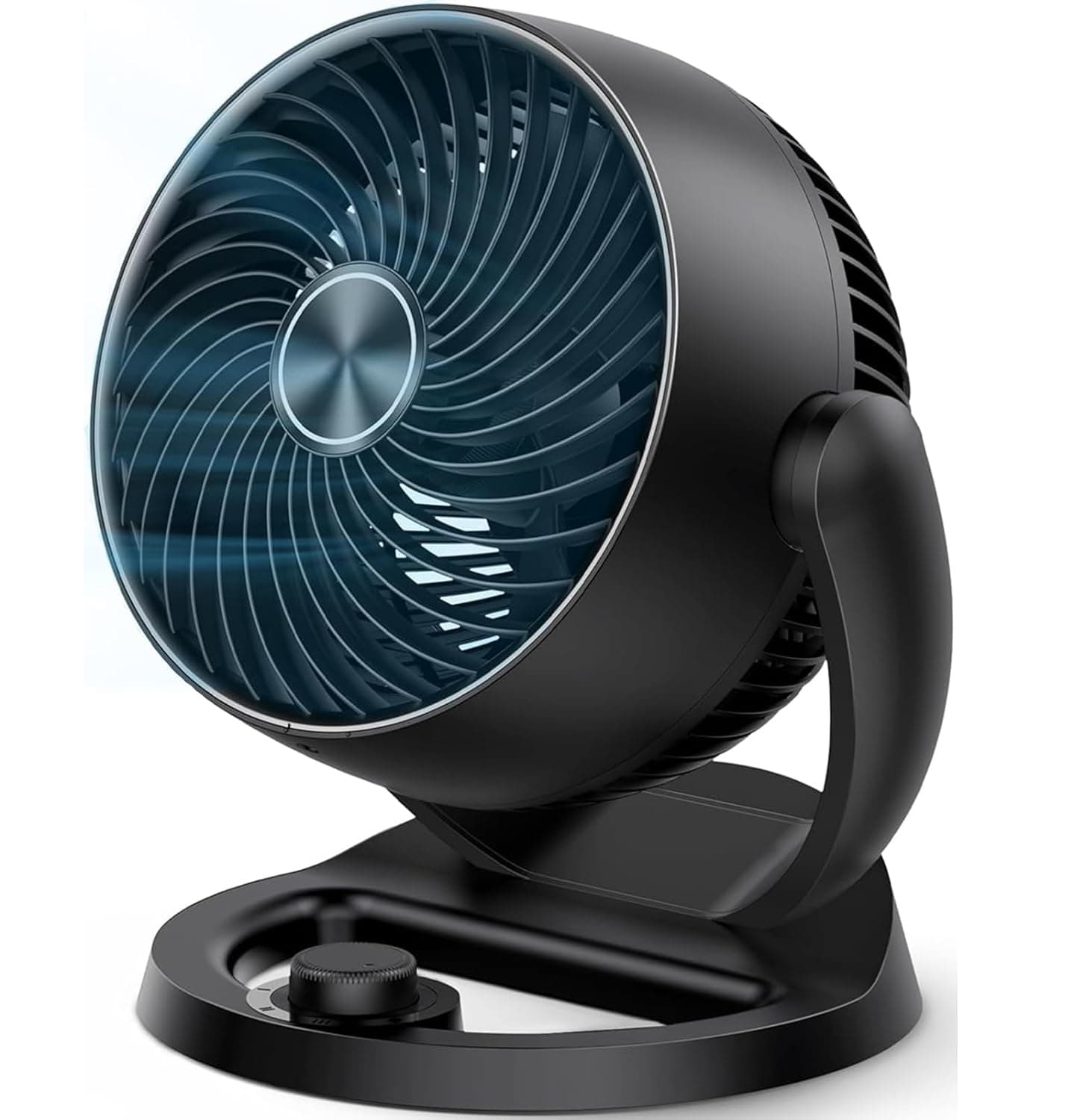 Front. FINEAK - 12-Inch Bedroom Air Circulator Fan - 70ft Airflow 28dB Quiet 3-Speed (120° Tilt).