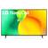 Front. LG - 43" Class NanoCell 75UQA Series LED 4K UHD Smart webOS TV - Black.
