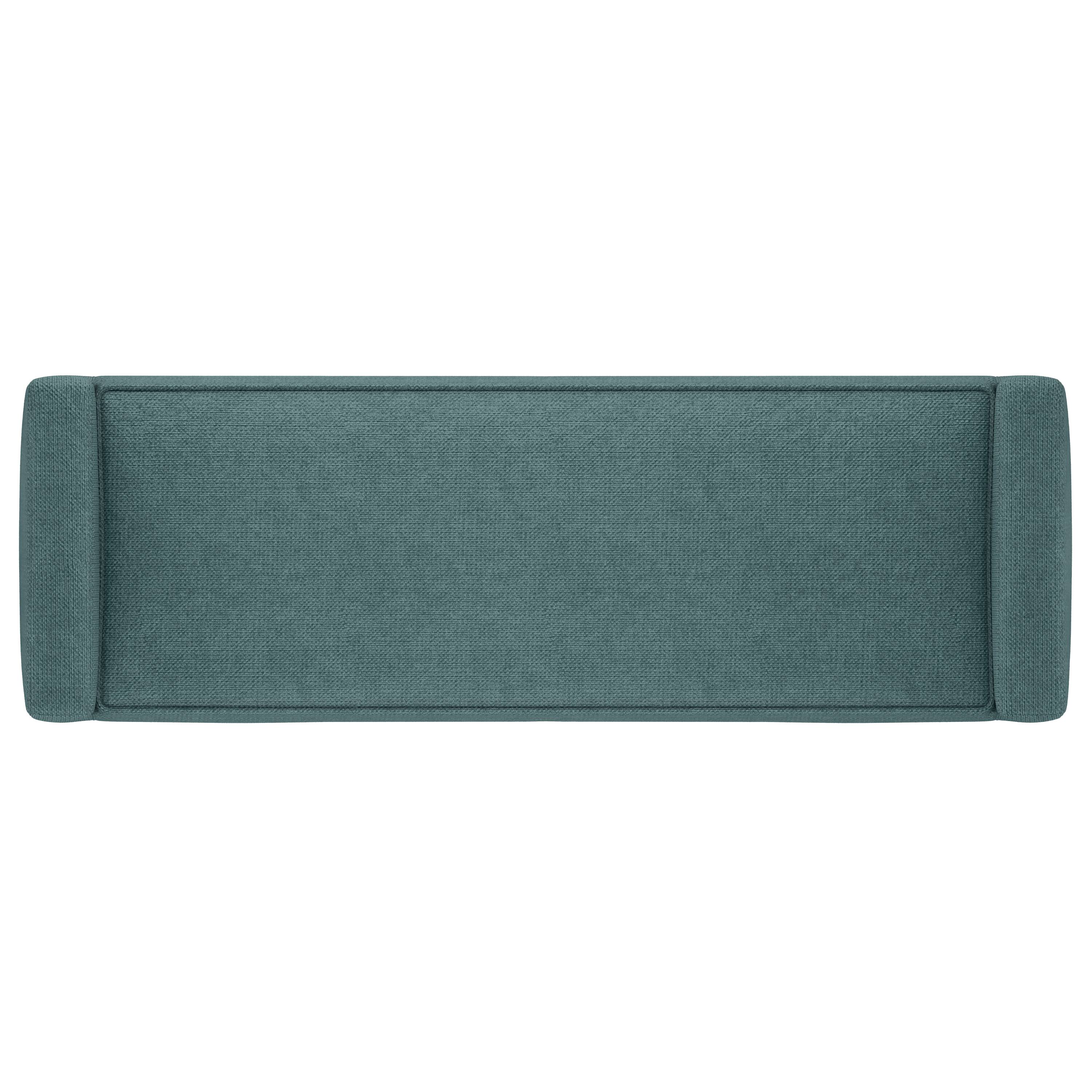 Back. Simpli Home - Scott SOLID HARDWOOD Ottoman Bench in Smoky Teal - Smoky Teal.