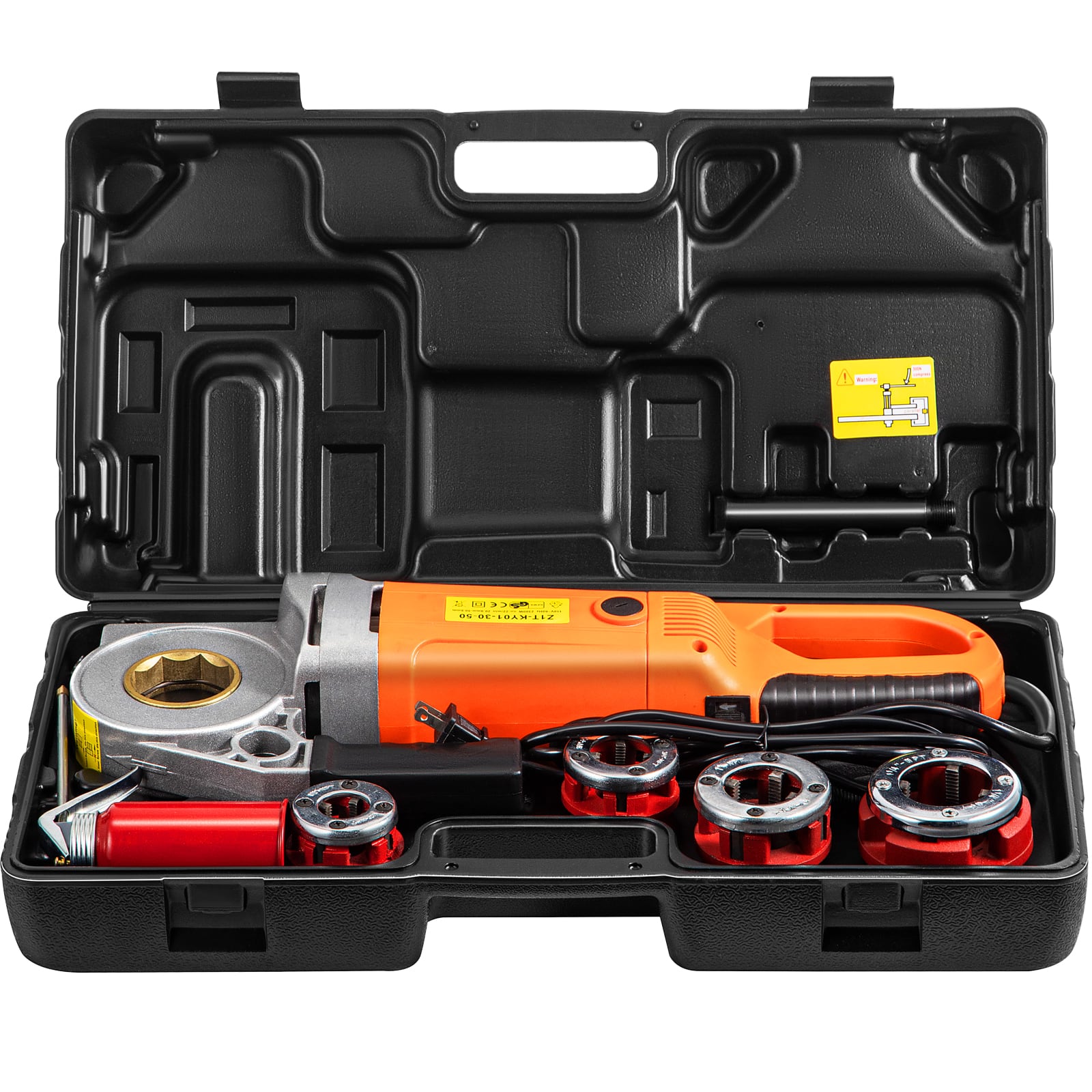 "VEVOR - Electric Pipe Threader, 2300W Pipe Threading Machine with 4 Dies 1/2"" - 1 1/4"", 110V Hand-held Pipe Threader Machine - Multicolor" price history on PriceWatchPro
