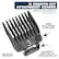 12 Smooth Cut Attachment Guards: Superior Comfort & Cut Quality. Large Easy-to-See Comb Sizes: 10 mm, 3 3/8". USA. By The Professionals. Brand Used WAHL. Easy Secure-Fit On-Off Attachment Clip.