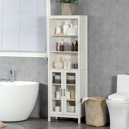 Kadyn - Bathroom Cabinet, Narrow Storage Unit, Floor Cabinet for Bathroom, Living Room, Entryway, Kitchen - White