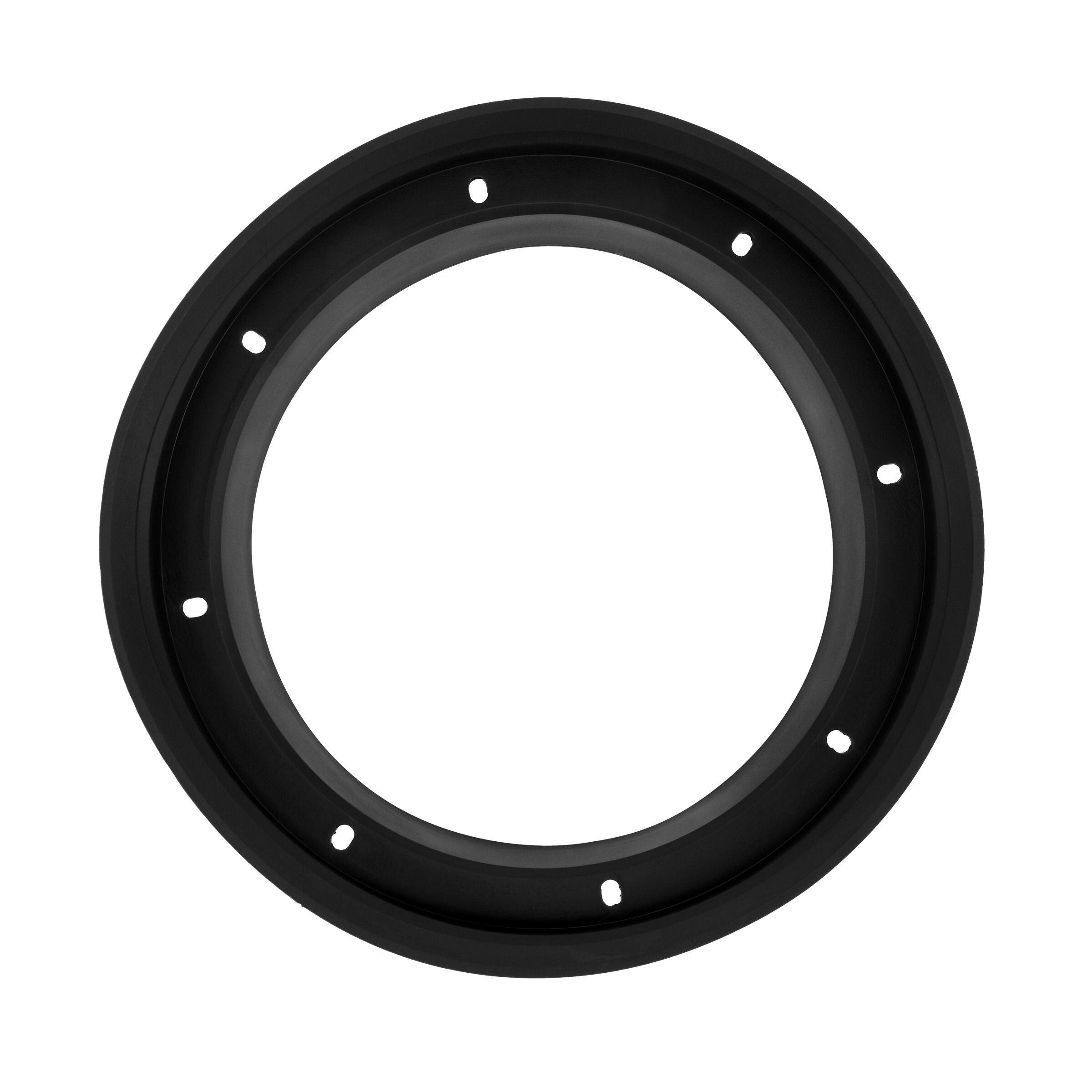 Alt View 2. NVX - XBAF8 2 Piece Universal 8” Silicone Rubber Speaker Baffles with Self Adhesive Foam Base Pad.