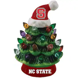 Evergreen Enterprises - NC State Wolfpack 8" Light Up Ceramic LED Christmas Tree - Multicolor