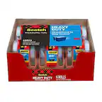 HEAVY DUTY Scotch PACKAGING TAPE
Guaranteed to Stay Sealed
6 ROLLS
1.88 in x 22.2 yd (48 mm x 20.3 m)
155 yd (141 m) TOTAL
Scotch HEAVY DUTY PACKAGING TAPE
6 ROLLS WITH DISPENSER