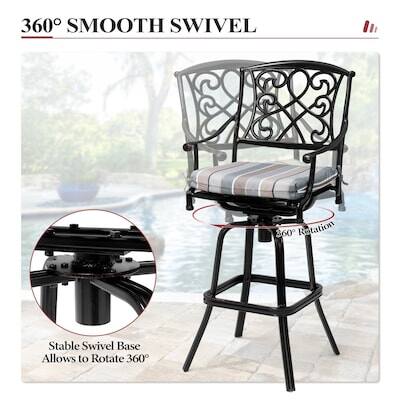 360° SMOOTH SWIVEL

Stable Swivel Base Allows to Rotate 360°