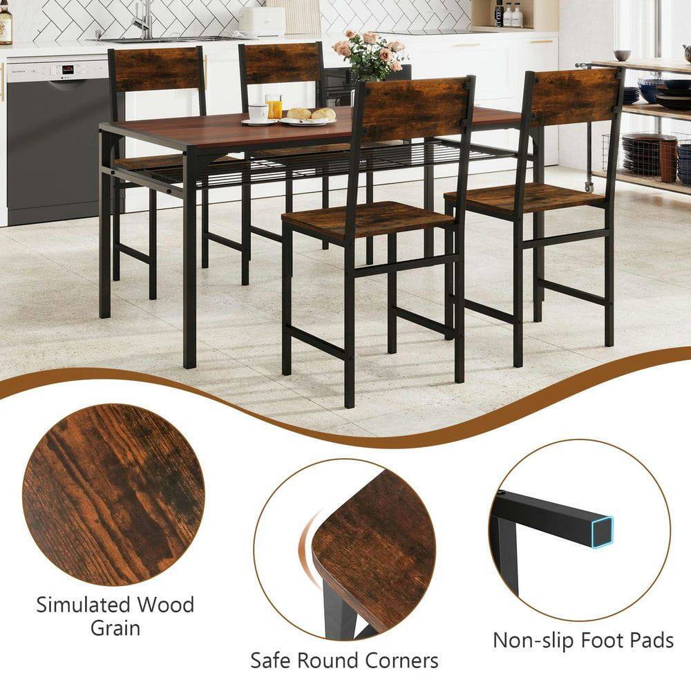 Simulated Wood Grain  
Safe Round Corners  
Non-slip Foot Pads