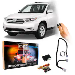 MPC - Remote Start Kit For 2010-2013 Toyota Highlander | T-Harness | 3X Lock to Start - Black