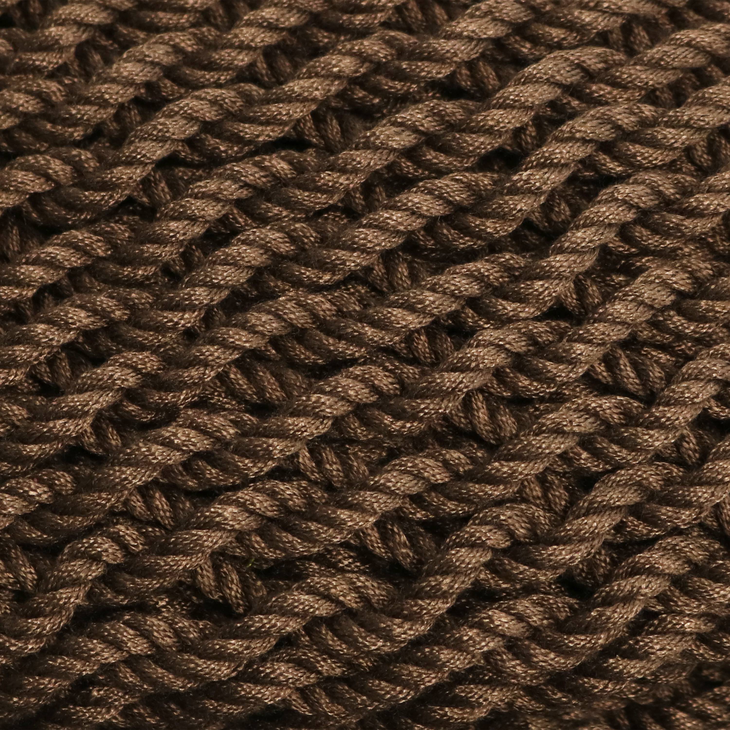 Alt View 7. Sunnydaze - Extra Large Polyester Rope Hammock Chair and Spreader Bar - Mocha.