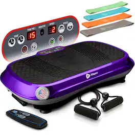 LifePro - Waver Vibration Plate – Whole Body Exercise Machine for Weight Loss, Muscle Toning & Lymphatic Drainage - Purple