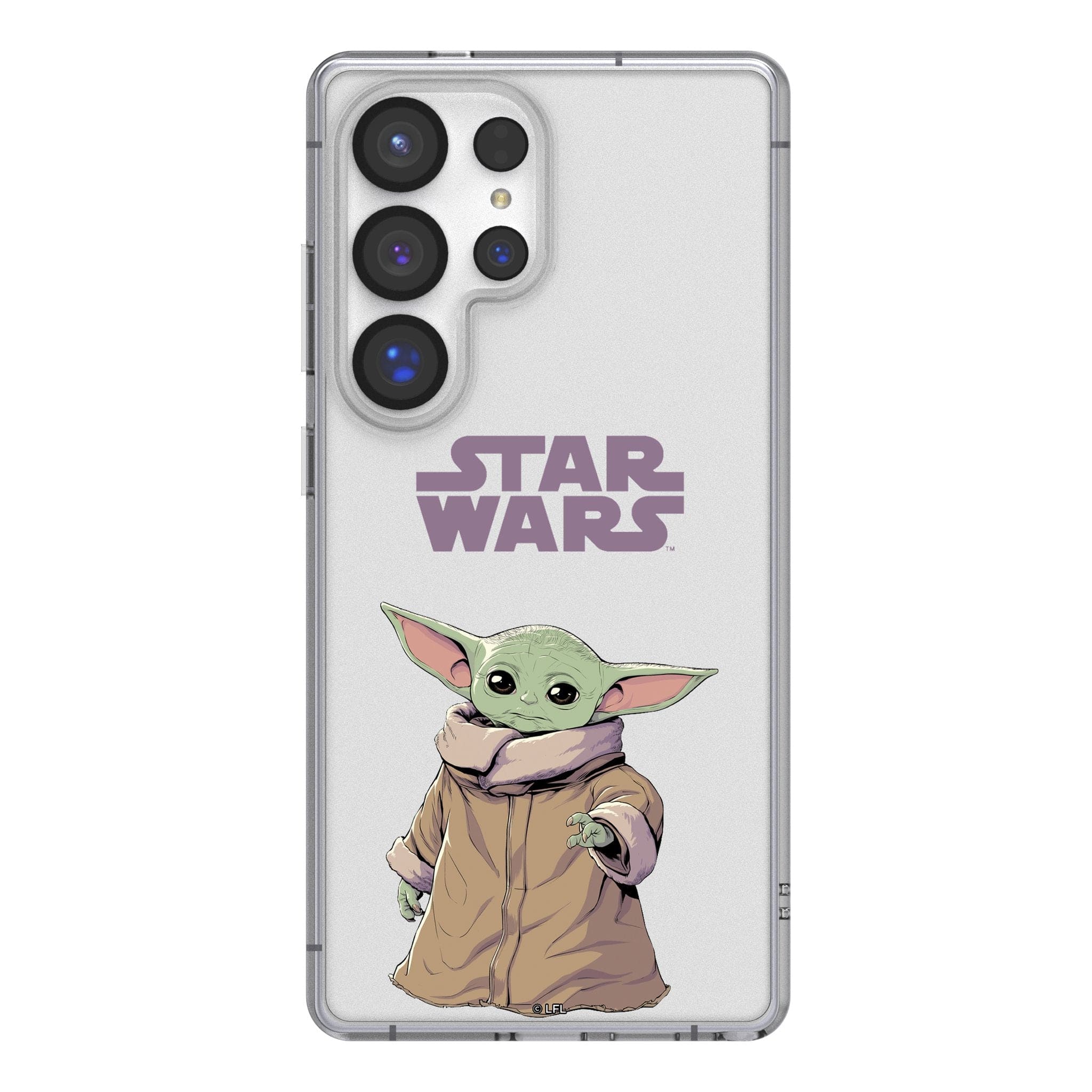Keyscaper - Star Wars: The Mandalorian Color Block Clear Phone Case - Samsung Galaxy S22 Plus - Grogu