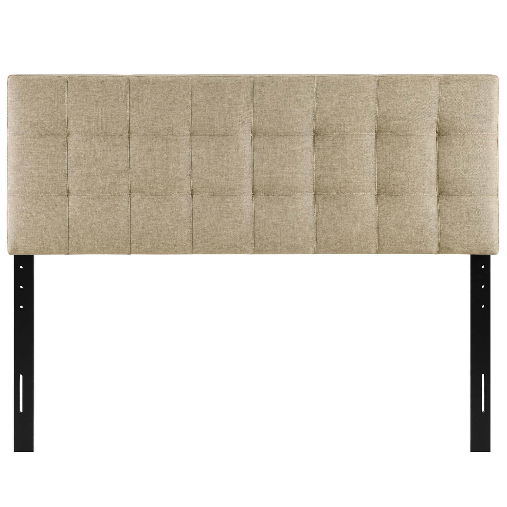 Alt View 1. Modway - Lily Upholstered Fabric Queen Headboard by Modway - Brown.