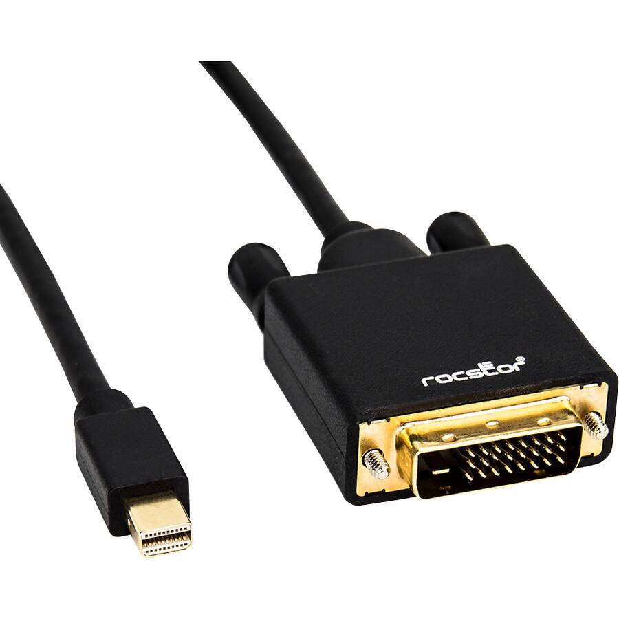 Alt View 4. Rocstor - 6FT MINI DISPLAYPORT TO DVI DISPLAYPORT 1.2V TO DVI M/M 1080P - Black.