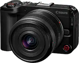 Canon - EOS R50 V 4K Video Mirrorless Camera with RF-S14-30mm F4-6.3 IS STM PZ Lens - Black