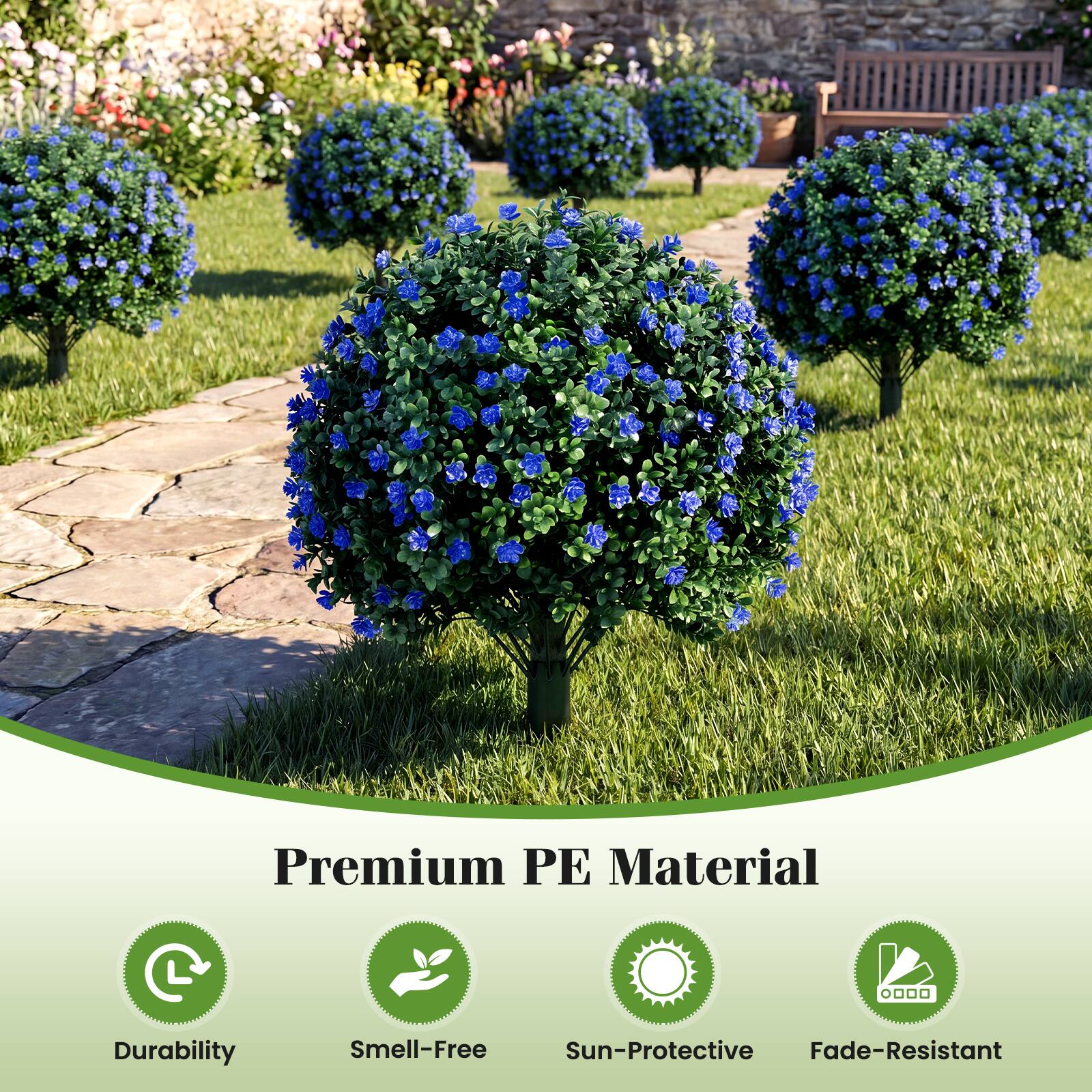 Premium PE Material

- Durability
- Smell-Free
- Sun-Protective
- Fade-Resistant