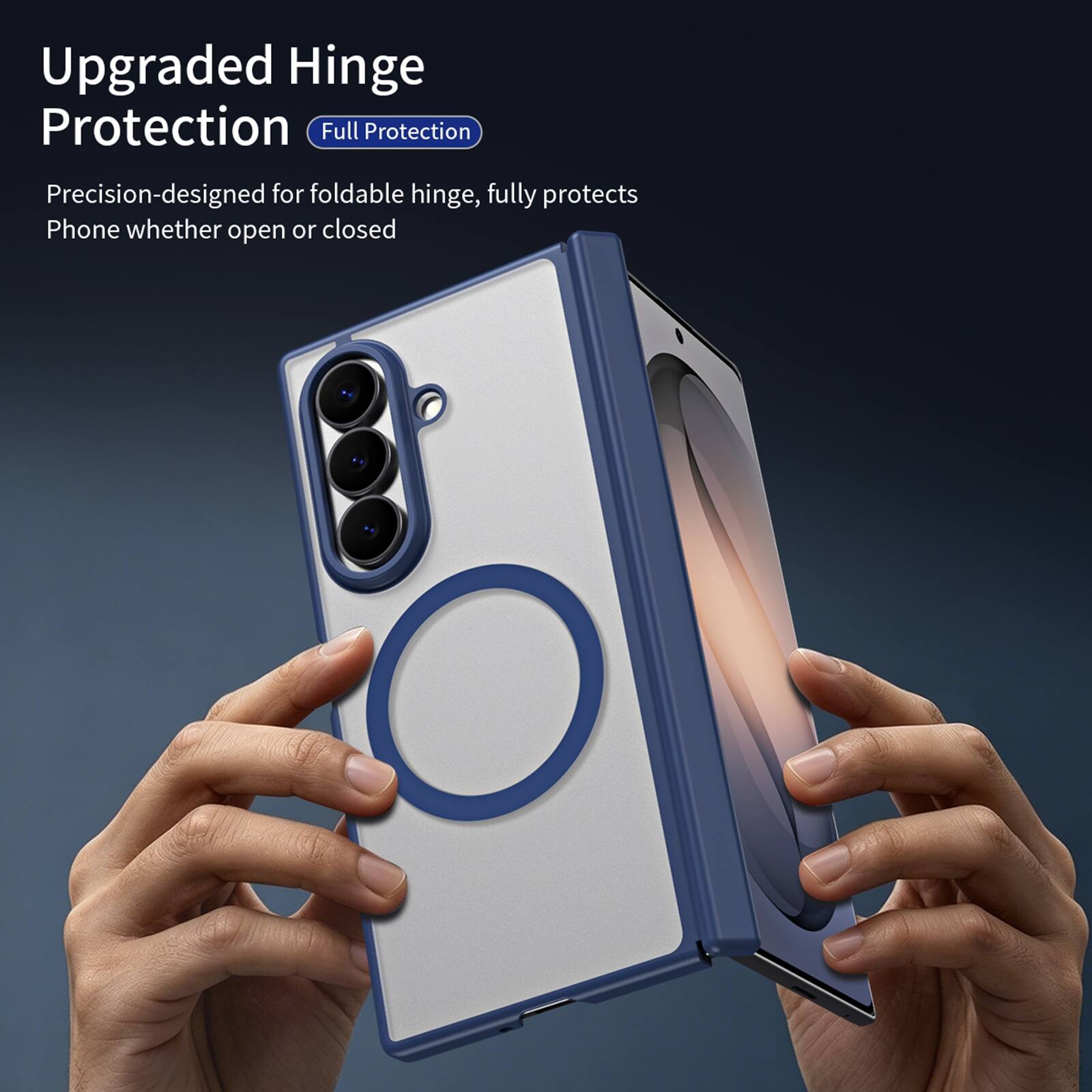 Upgraded Hinge Protection  
Full Protection  
Precision-designed for foldable hinge, fully protects Phone whether open or closed