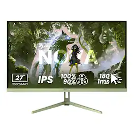 Arozzi - – Nova 27" IPS QHD 180Hz Gaming Monitor – - Forest Green