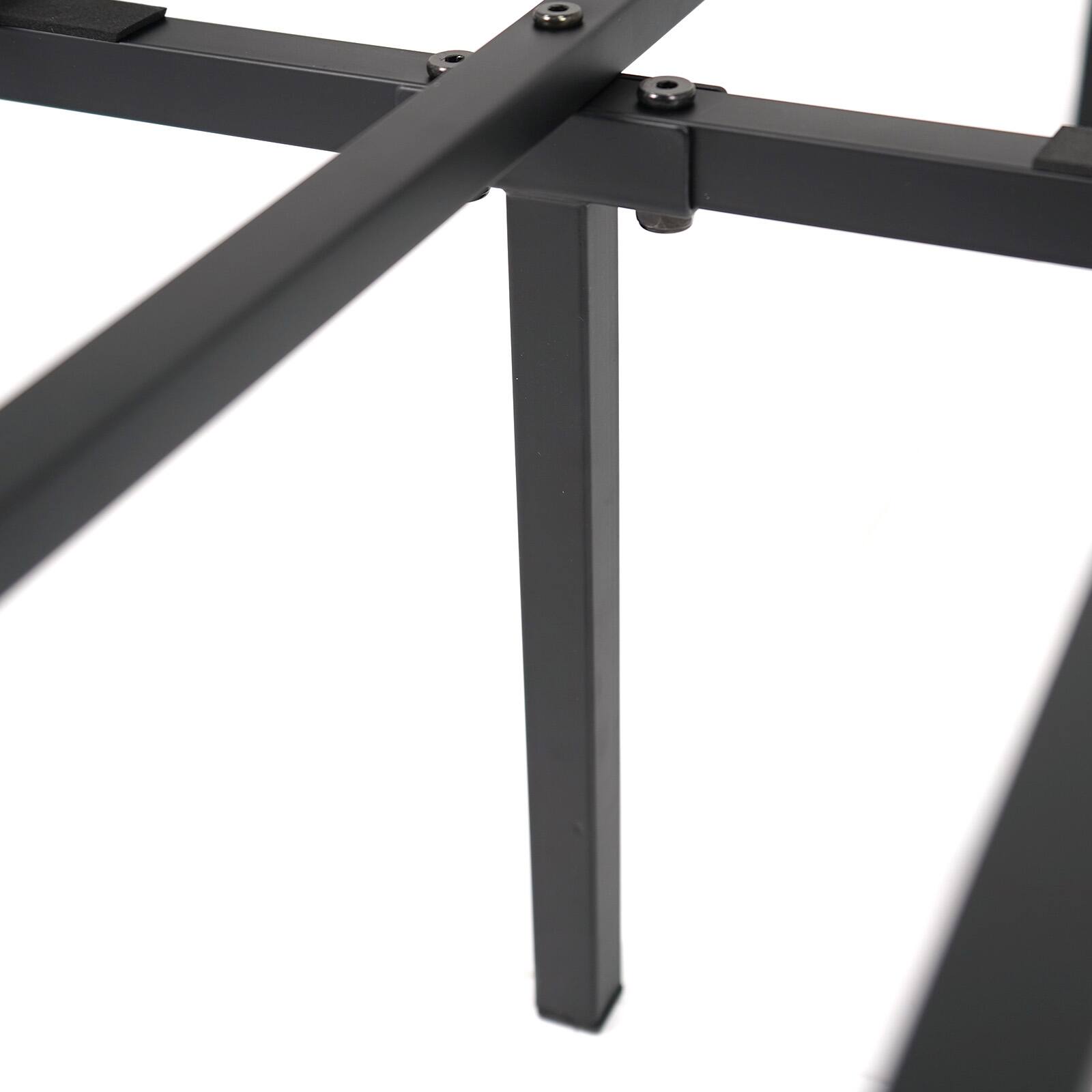 Alt View 7. LUCKY ONE - Full Assembled Metal Bed Frame Heavy Duty Slats Mattress Foundation 10.5" Storage - Black-Full.