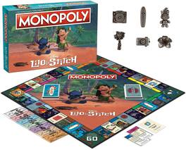 USAoploy - Disney Lilo & Stitch Monopoly Board Game | For 2-6 Players - Red