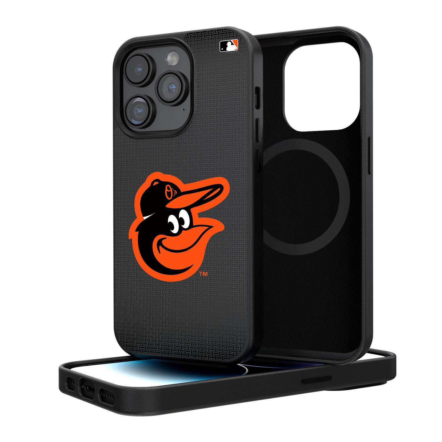 Keyscaper - MLB - Baltimore Orioles Linen Logo iPhone Magnetic Bump Case - 15 Pro - Black price history on PriceWatchPro