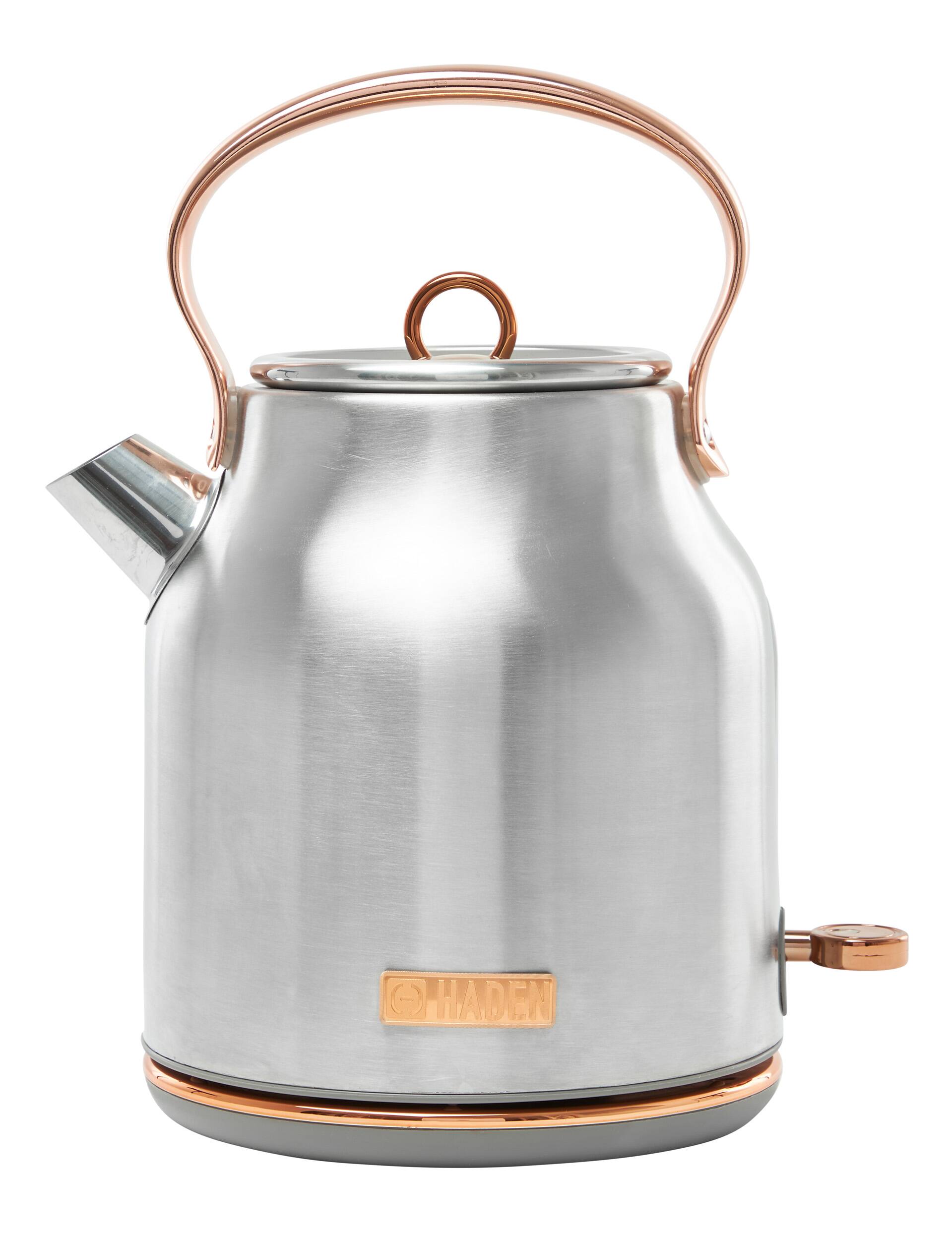 Front. Haden - Heritage Electric Kettle - Steel/Copper.