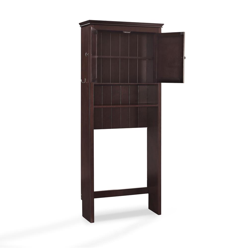 Angle. Crosley Furniture - Lydia Over The Toilet Storage Cabinet - Espresso.