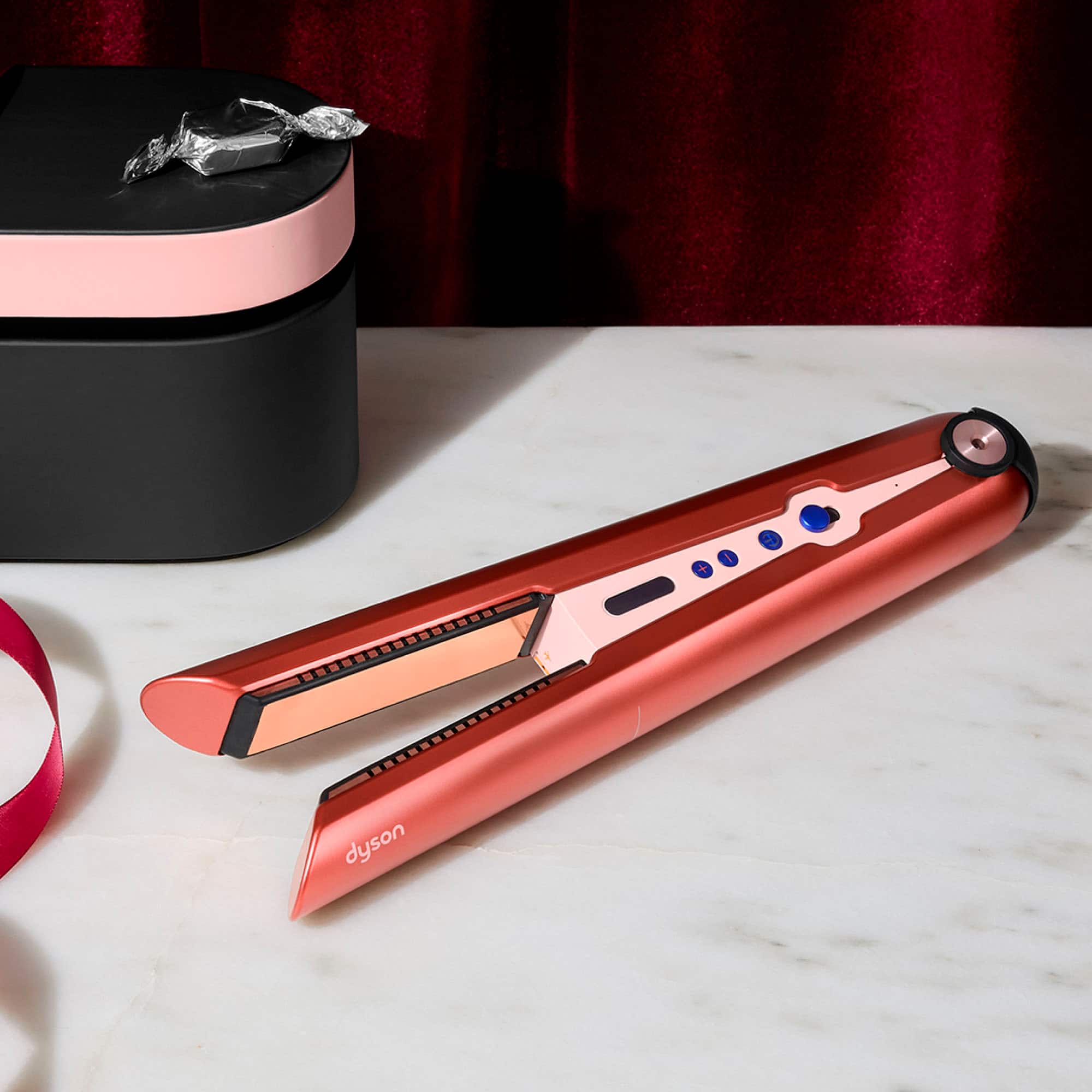 Alt View 11. Dyson - Corrale Hair Straightener - Strawberry Bronze/Blush Pink.