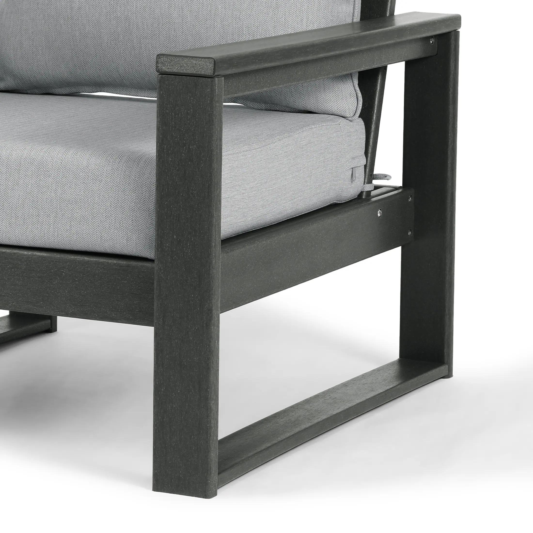 Alt View 3. WestinTrends - WestinTrends Montara 5-Piece Outdoor Patio Corner Sectional Sofa Conversation Set - Light Gray.