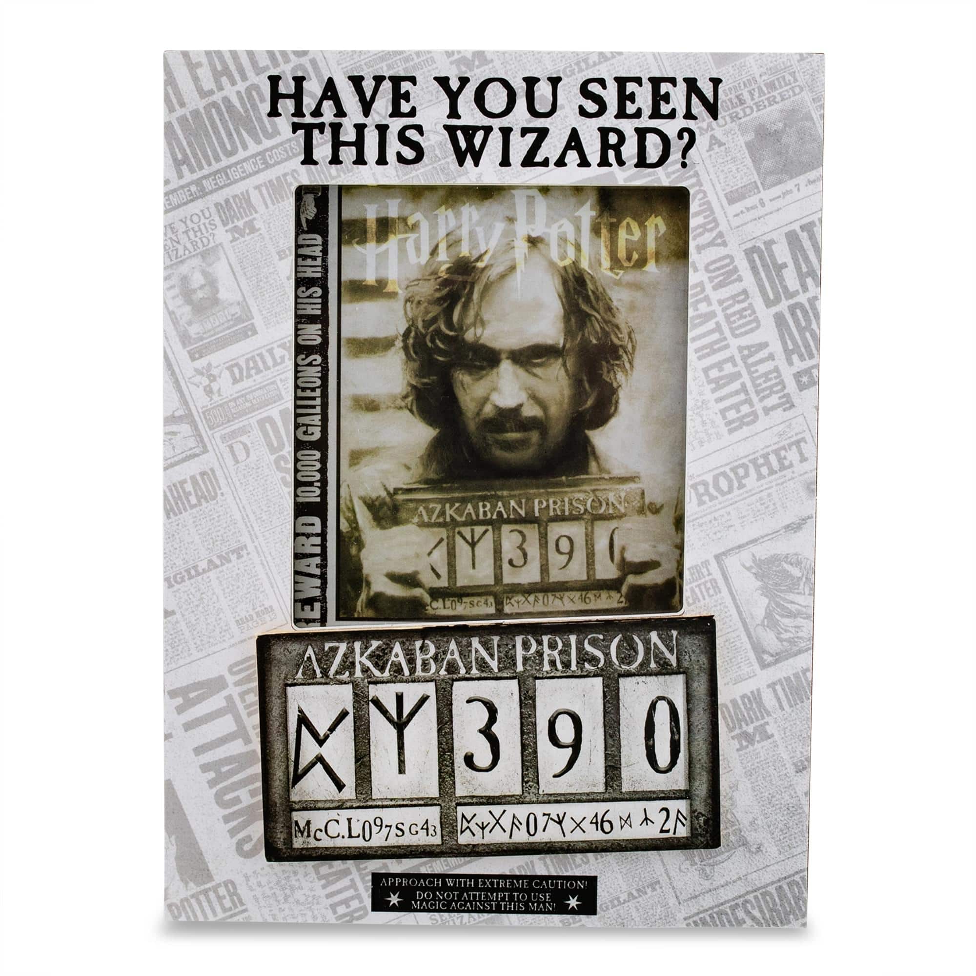 Harry Potter - "Have You Seen This Wizard" Photo Frame | Holds 4 x 6 Inch Pictures - White