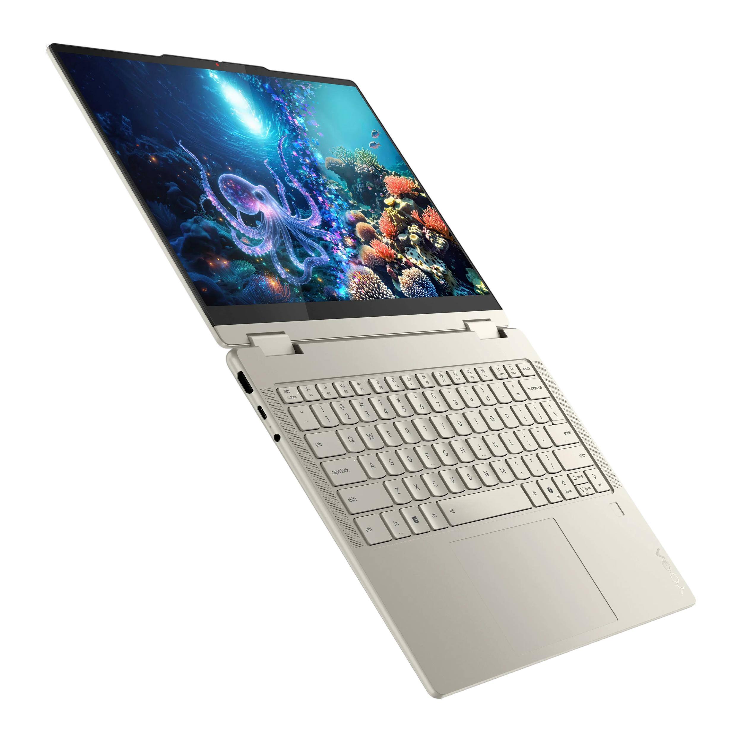 Alt View 1. Lenovo - Lenovo Yoga 7 14" OLED Touchscreen 2-in-1 Laptop,AMD Ryzen AI 7 350,16GB RAM,2TB SSD,Copilot+ PC,Win 11 Pro,Seashell - Seashell.