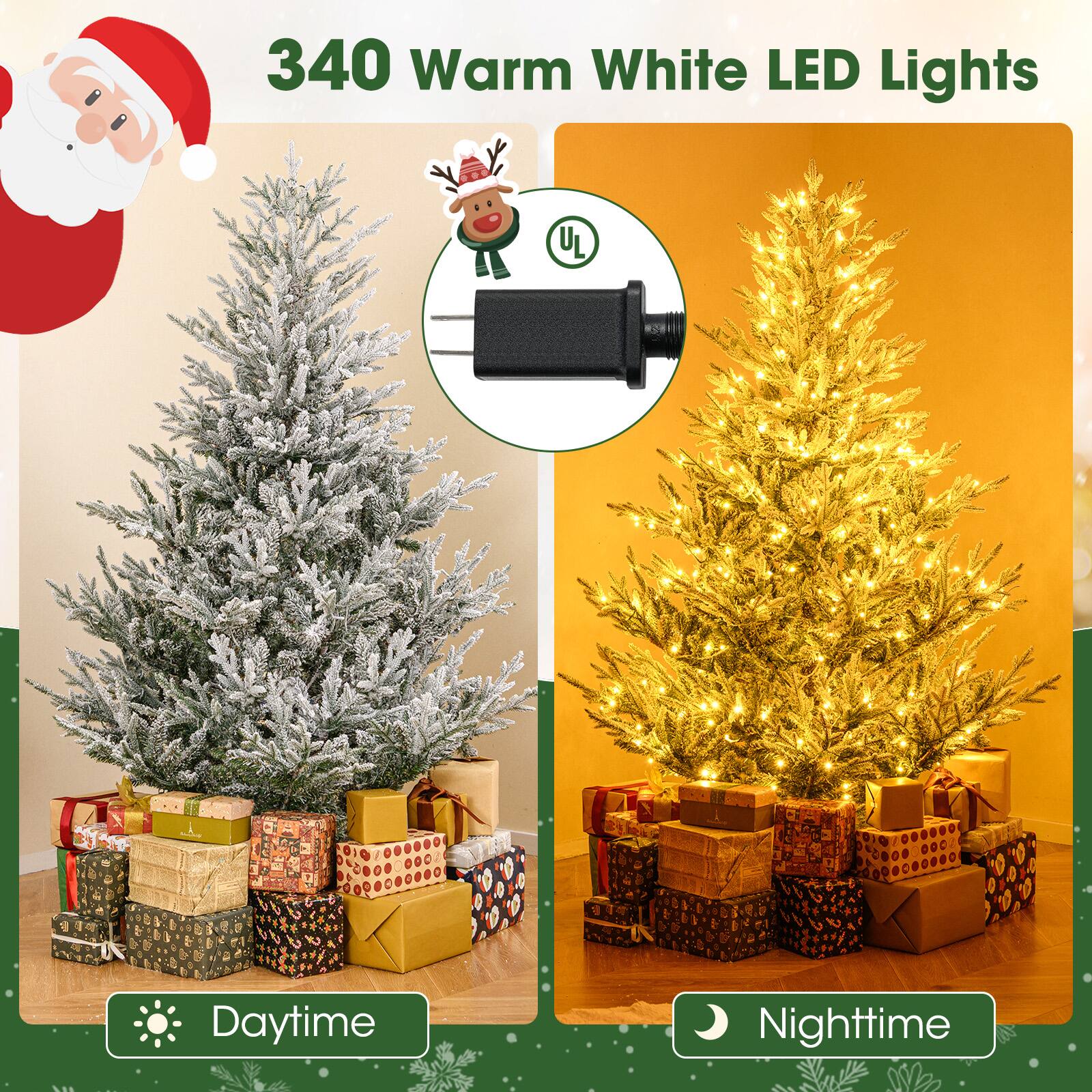 340 Warm White LED Lights

UL

Model

Daytime

Nighttime