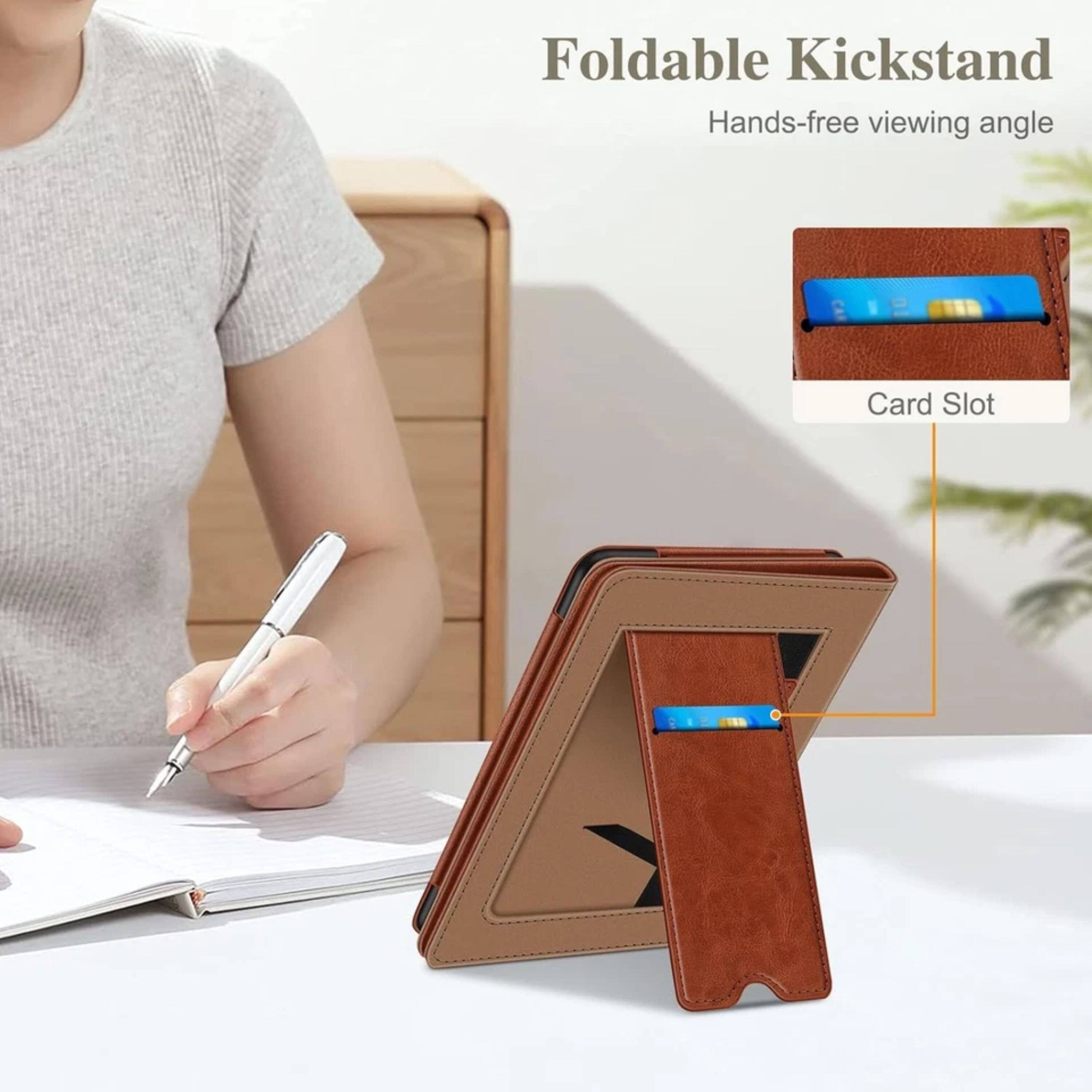 Foldable Kickstand  
Hands-free viewing angle  
Card Slot