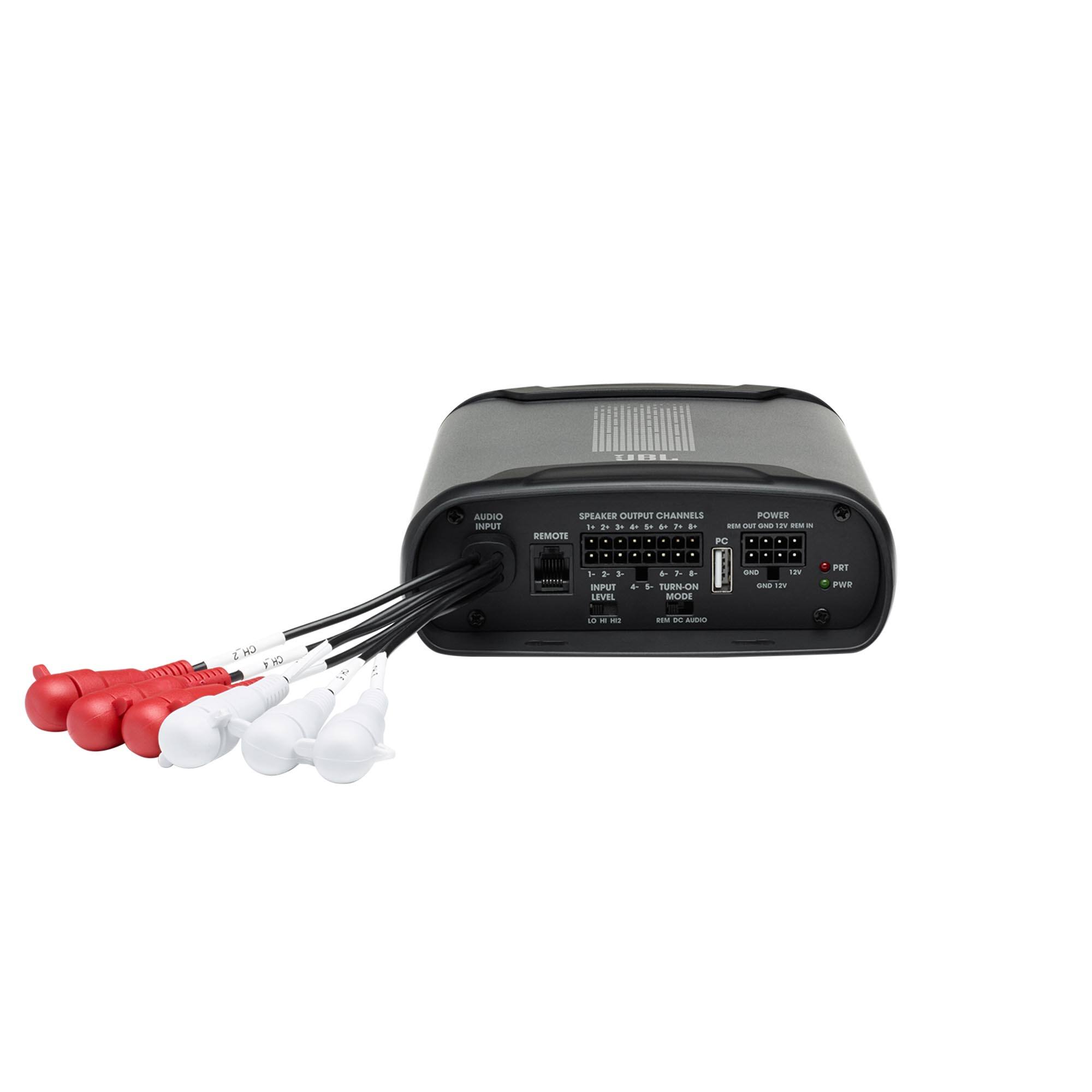 AUDIO INPUT  
SPEAKER OUTPUT CHANNELS  
POWER  
REMOTE  
PC  
LEVEL  
MODE  
CH 1.30