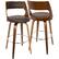 Alt View 11. LumiSource - Cecina Wood Barstool - Walnut/Brown.